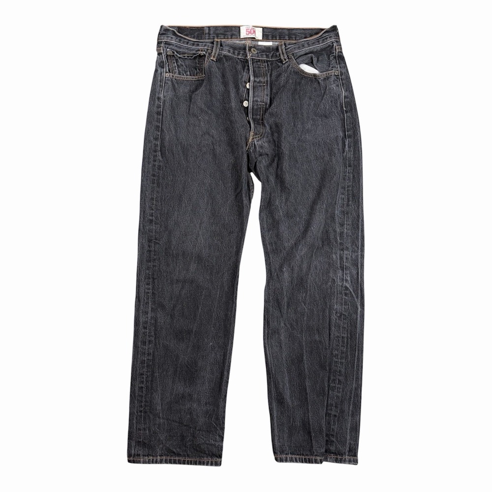 Vintage Levis 501XX Button Fly Jeans Gray Wash Mens Fit 34x29 Tag 36x32